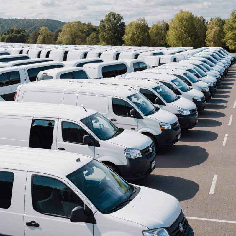Fleet vehicles with professional window tinting by Trimline in Independence, MO