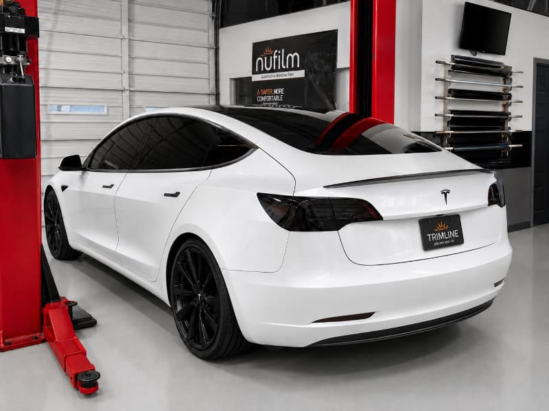 Tesla Model 3 window tint install at Trimline Window Tinting in Independence, MO